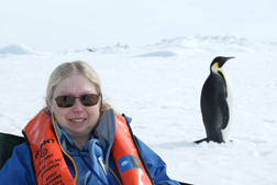 Penguin Just A Few Feet Behind Me