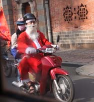 Saigon: Santa on Motorbike