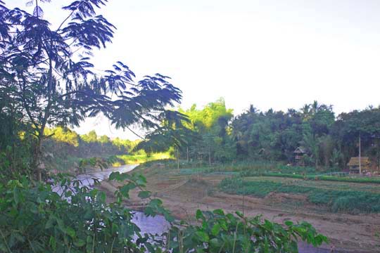 Homes Along Nan Khan River